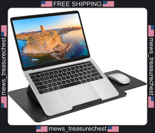 Adjustable Laptop Lap Desk with Non-Slip PU Leather Surface and Retractable picture