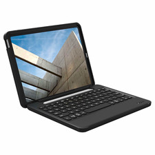 ZAGG Rugged Book Black Keyboard Folio Case Backlit Detachable USB-C A16/10th Gen picture