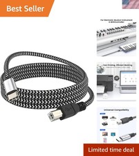 16.4FT/5M USB C to USB B Printer Cable, Nylon Braided Compatible for MacBook ... picture