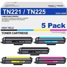 TN221 TN225 Toner Cartridge High Yield Replacement for Brother TN 221 TN 225 Com picture