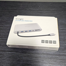 Kensington UH1440P USB-C Mobile Docking Station Gray w/ SD MicroSD USB 3.0 picture