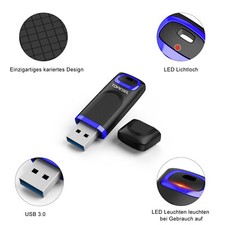 USB 3.0 Flash Drive 16GB 32GB 64GB 128GB 256GB High Speed USB Memory Stick Blue picture