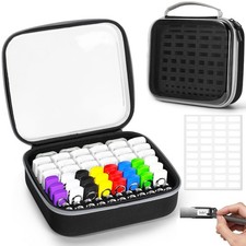 Clear Flash Drive Case, Hard USB Case Thumb Drive Organizer Holds 64 Drives a... picture