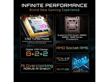 GIGABYTE B840M GAMING PLUS WIFI6E AMD AM5 mATX Motherboard, Support Ryzen picture