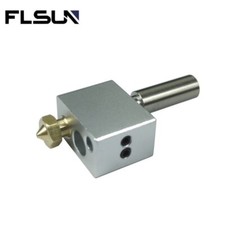 Flsun 3D Printer Hotend Part SR/Q5/QQS PRO Nozzle Suit Throat V6 Heating Block picture
