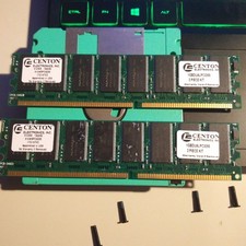 Centon 1GB (2x512MB) DDR-400 PC3200 RAM Kit | 1GBDUALPC3200 | Nanya Chips picture