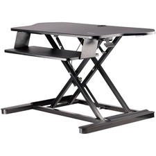 StarTech ARMSTSCORNR Corner Sit Stand Desk Converter w Keyboard Mouse Adj Height picture