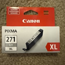 NEW GENUINE - CANON 271XL GRAY Ink Cartridge - CLI-271XL GY 0340C001 Sealed picture