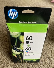 HP 60 Black Tri-Color Combo Pack inkjet printer cartridges Exp 03/2012 picture