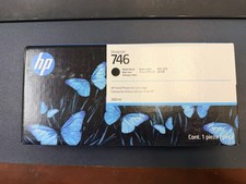 New HP 746 Matte Black DesignJet Ink Cartridge P2V83A picture