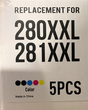 Compatible for Canon 280XXL 281XXL Ink Cartridge Set 5PCS Black Color picture