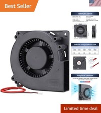 Compact 12V Brushless Blower Fan - 38.5 CFM for High-Efficiency Cooling picture
