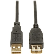 Tripp Lite USB 2.0 Hi-Speed Extension Cable (A M/F) 16-ft. (U024-016),Black picture