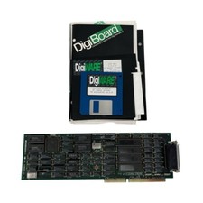 DIGI DigiBoard PC/8E 77000037H 8 Port Rs-232 Serial ISA Card w/ software docs picture