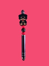 Black And Brown Beadable Doggie Stylus Pen picture