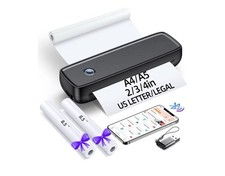 Aixiqee Portable Rechargeable Thermal Inkless 8.5x11 Printer Travel Bluetooth picture