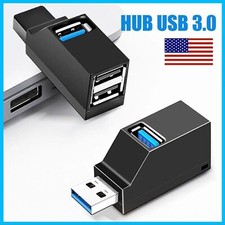 USB 3.0 Hub 3-Port Adapter Charger Data Slim Super Speed PC Mac Laptop Desktop picture