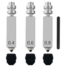 3PK 0.4MM 0.6MM 0.8MM Kobra X Nozzles Integrated Hardened Steel Nozzles Hotend Q picture