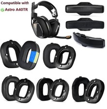 Replacement Ear Pads to fit Logitech Astro A40 TR A40TR Earpads Headband picture