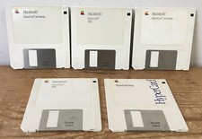 Set Lot Vtg 1987 1989 1990 Macintosh HyperCard Help Floppy Disks Software picture