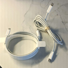 2 Genuine Apple Thunderbolt 2 White Cable A1410 - 2m picture