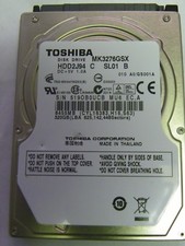 Toshiba MK3276GSX (HDD2J94 C SL01 B) 010 A0/GS001A Laptop 320GB 2.5