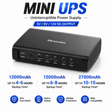 Mini UPS DC Battery Backup 5V 9V 12V Uninterruptible Power Supply Router WiFi picture
