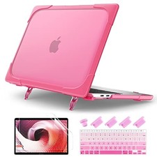 MacBook Air 13 Inch Case, Pink, Floral Pattern, Hard Shell, 4 Count picture