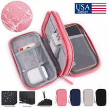 Travel Organizer Bag Cable Storage Pouch Case Portable Waterproof Double Layers picture