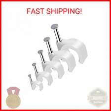 500pcs Cable Clips with Steel Nail in Cable Clips White 4mm 5mm 6mm 8mm 10mm Cab picture