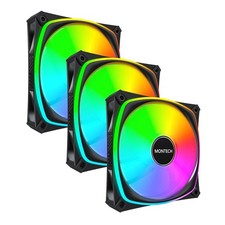 MONTECH AX120 PRO AX120PB3IN1 High Speed 1600PWM, Durable Rifle Bearing Fan, 3 i picture