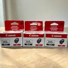 Canon PG-240XL Black Ink Cartridge 3 Pack Genuine OEM High Yield Pixma picture
