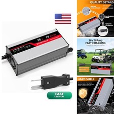 DUBIHU 36V 18A Golf Cart Battery Charger 16FT Cable Club Car & Yamaha picture