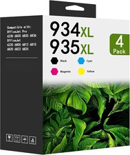 4 Pack 934XL 935XL Ink Cartridges for HP Officejet Pro 6230/6830/6835/6812  picture