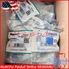 50PCS/Box Blue Jack Module For Panduit NK688MBU Cat6 Unshielded Keystone Network picture