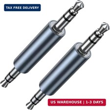 3.5mm Male to Male Audio Adapter Stereo Coupler Adapter | 3.5mm AUX 1/8