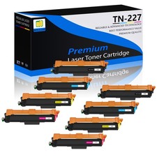 8 PK TN227 New BCMY Toner Cartridges for Brother HL-L3230CDW HL-L3290CDW Printer picture