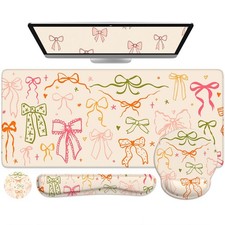 iCasso Desk Pad Mat, Large Mouse Pad and Keyboard Wrist Rest Set, Desk Protec... picture