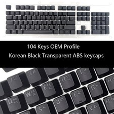 104 Key Korean Russian Backlit Keycap OEM Profile Keycaps for Cherry MX Keyboard picture