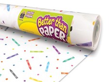 Bulletin Board Roll Colorful Crayons Better Than Paper TCR77901 Teacher Created picture