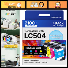 High-Yield LC504 Ink Cartridges Replacement for MFC-J1365DW - Compatible & Affor picture