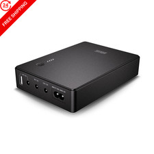 Shanqiu Mini UPS Battery Backup Uninterruptible Power 37Wh-DC 10000mAh, Black picture