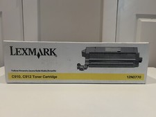GENUINE LEXMARK C910 C912 YELLOW TONER CARTRIDGE PART# 12N0770 Printer Copier picture