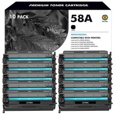 10 x CF258A 58A Toner for HP LaserJet Pro M304n M304dn M404n M404dw M406 No Chip picture