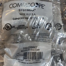 CommScope Systimax MGS400-003, 700206667 Black Outlet US87CH4 (14 Lot) picture