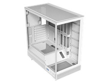 DIYPC IDX6-W-NF White Dual USB3.0 / Type C Tempered Glass ATX Gaming Computer Ca picture