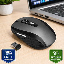 2.4GHz Wireless USB Optical Mouse Ergonomic Portable PC Laptop Computer Mouse picture