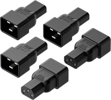 5 PACK IEC 320 C13 to C20 AC Adapter, IEC 15A to 10A,16A to 10A AC Converter,C20 picture