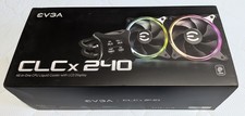 EVGA CLCx 240 Liquid CPU Cooler 240mm Radiator LCD 120mm RGB Black picture