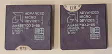 Lot Of 2 AMD Am486 DX2-66 A80486DX2-66 Ceramic Processors for Gold Recovery picture